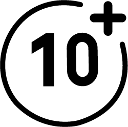 Liefdeart over 10 Years of Experience Icon