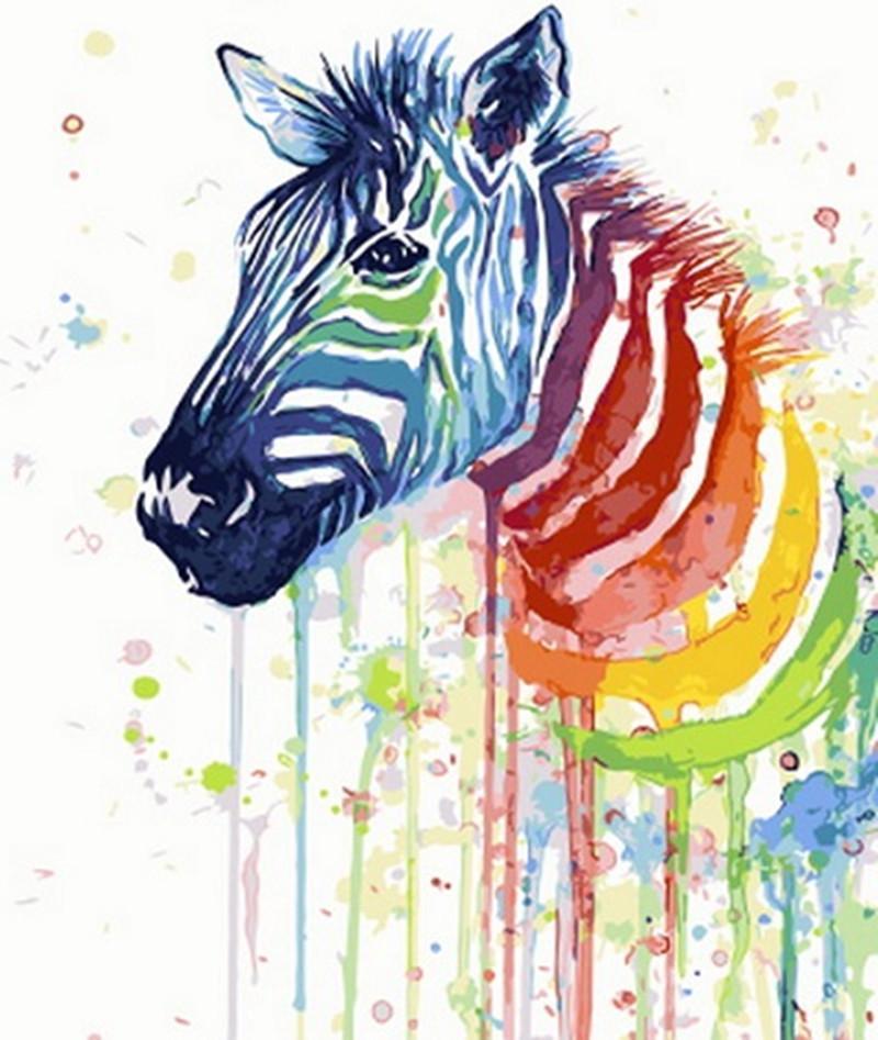 Animal Horse Paint By Numbers Canvas Wall Set PBNHOUL73