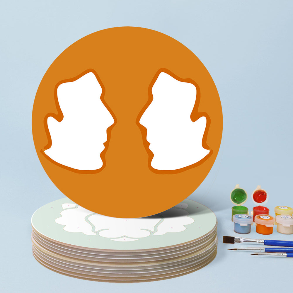 12 Stuks Cartoon Sterrenbeeld Logo Placemats Placemats Schilderen op Nummers