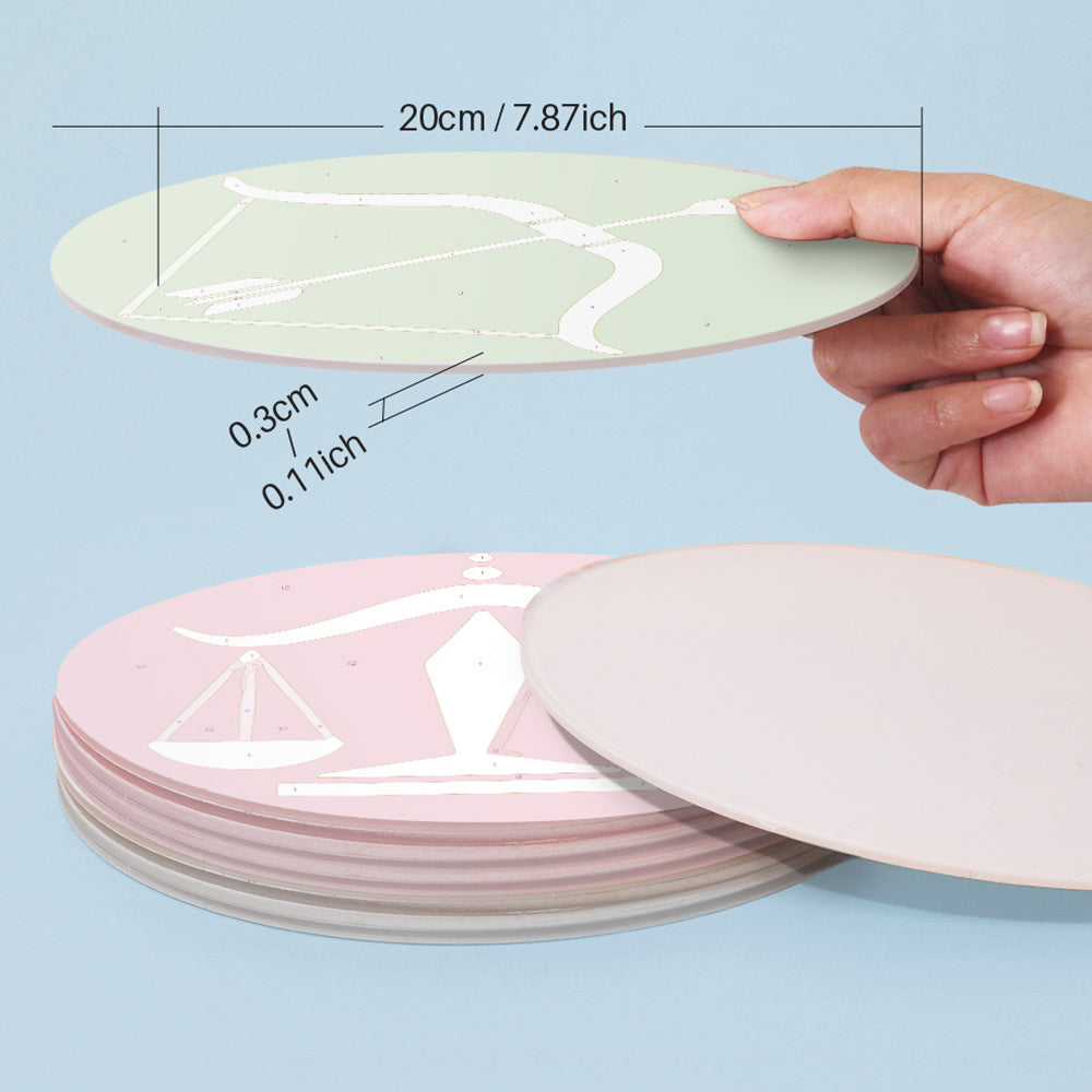 12 Stuks Cartoon Sterrenbeeld Logo Placemats Placemats Schilderen op Nummers