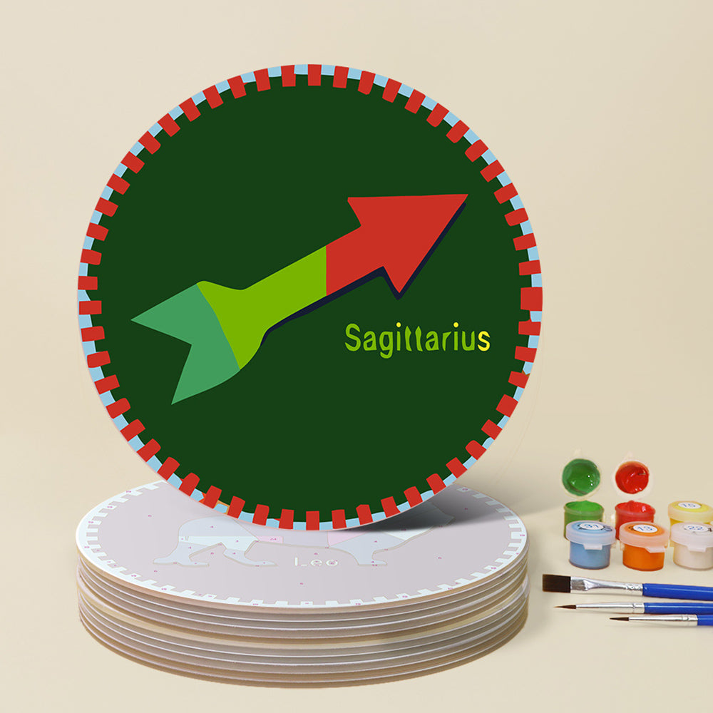 12 Stuks Sterrenbeeld Serie Placemats Schilderen op Nummers