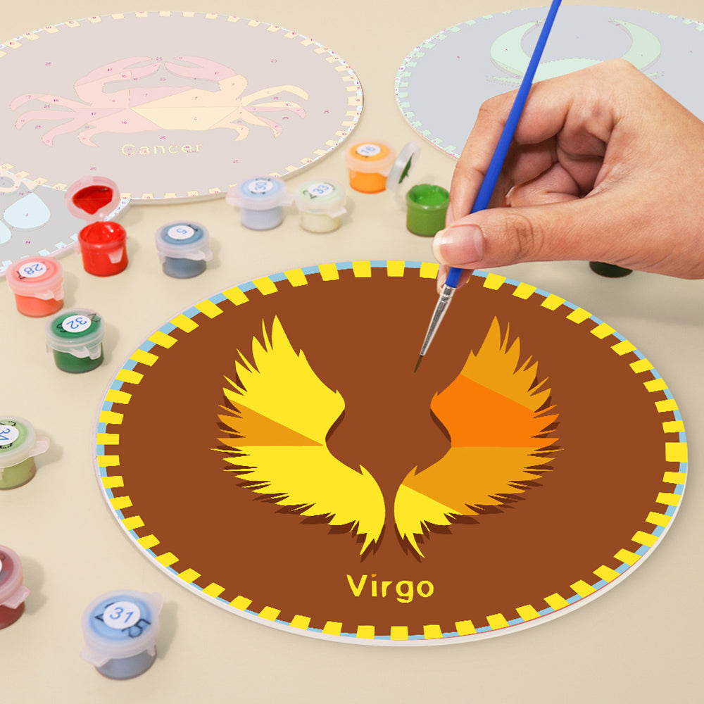 12 Stuks Sterrenbeeld Serie Placemats Schilderen op Nummers