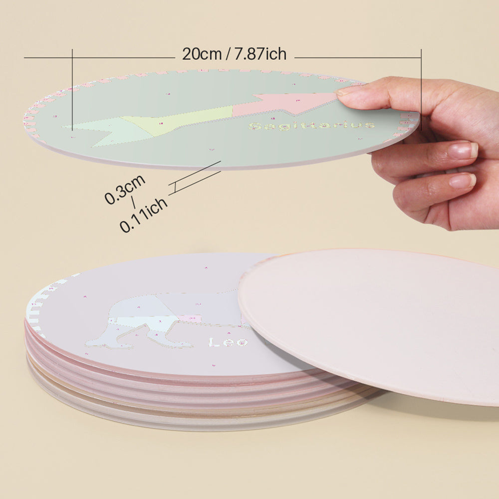 12 Stuks Sterrenbeeld Serie Placemats Schilderen op Nummers