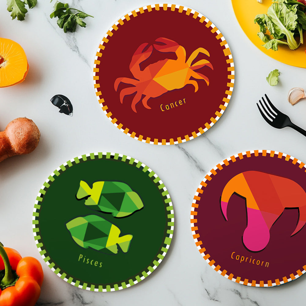 12 Stuks Sterrenbeeld Serie Placemats Schilderen op Nummers