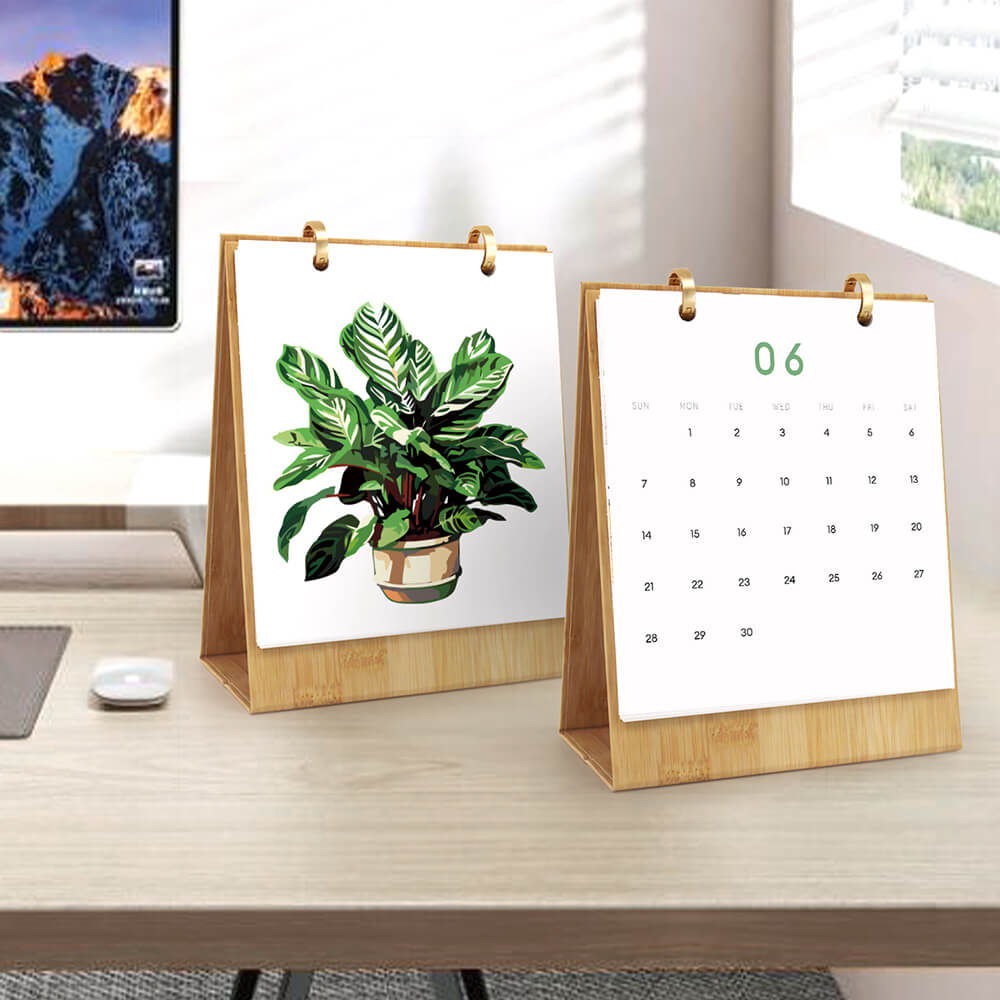 2026 Bureaukalender Schilderen op Nummers | Groene Potplant