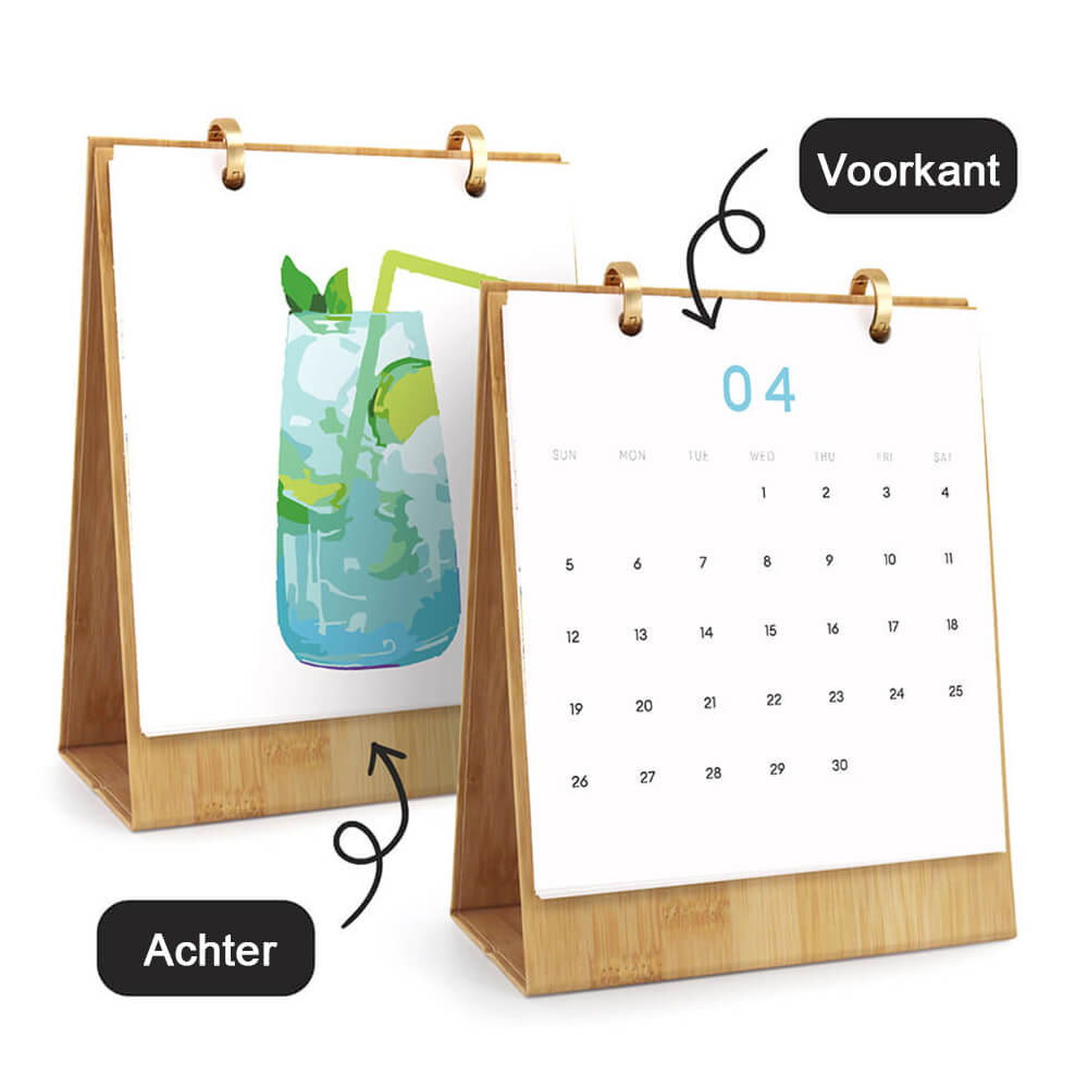 2026 Bureaukalender Schilderen op Nummers | Heerlijke Cocktails