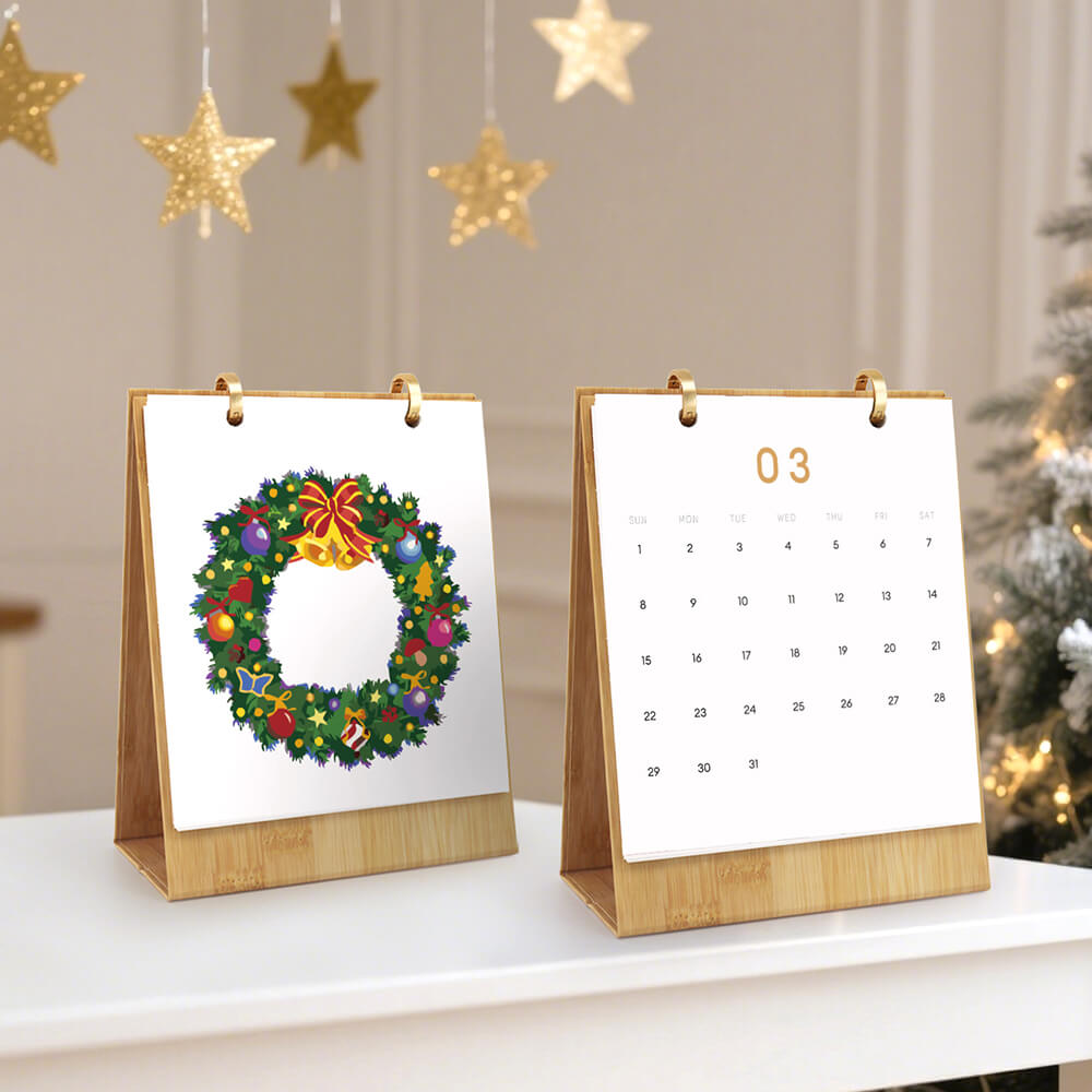 2026 Bureaukalender Schilderen op Nummers | Kerstsfeer
