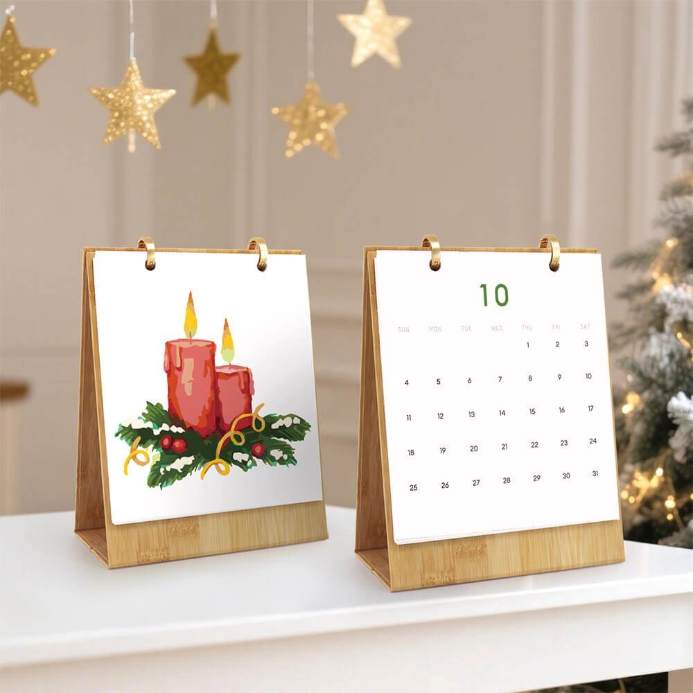 2026 Bureaukalender Schilderen op Nummers | Kerstversieringen