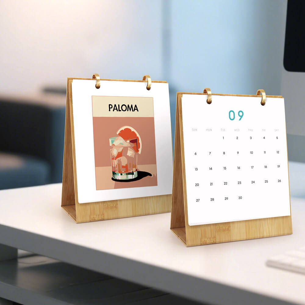 2026 Bureaukalender Schilderen op Nummers | Luxe Cocktails