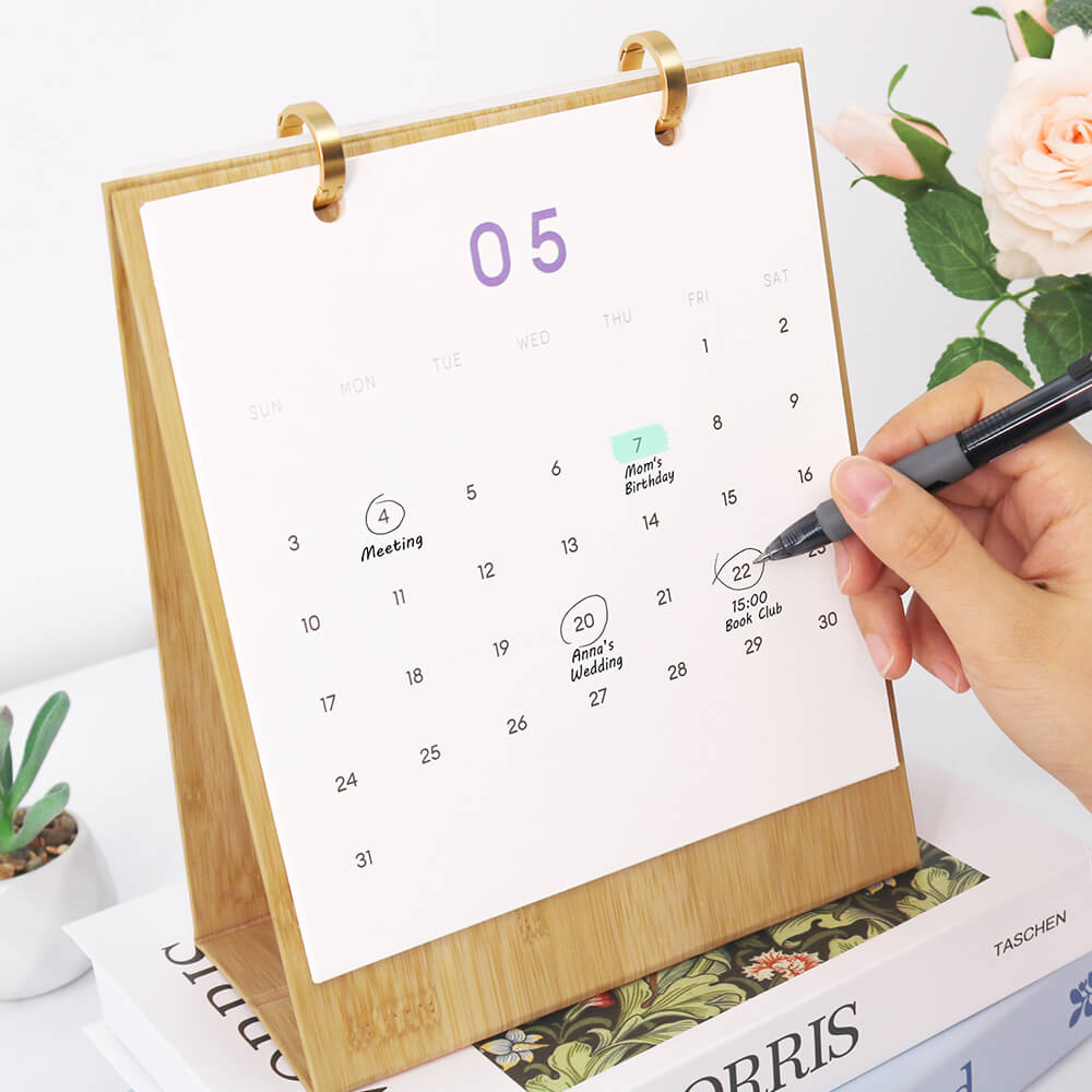 2026 Bureaukalender Schilderen op Nummers | Prachtige Bloemen