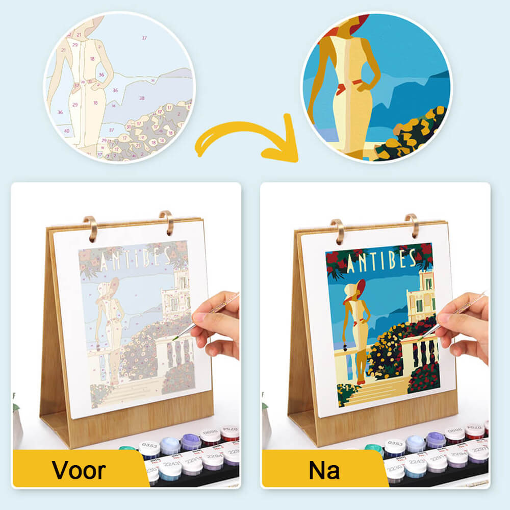 2026 Bureaukalender Schilderen op Nummers | Wereldreizen