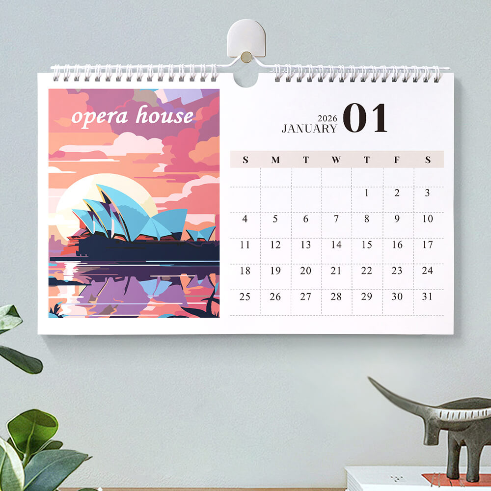 2026 Wandkalender Schilderen op Nummers | Beroemde Stadsmonumenten