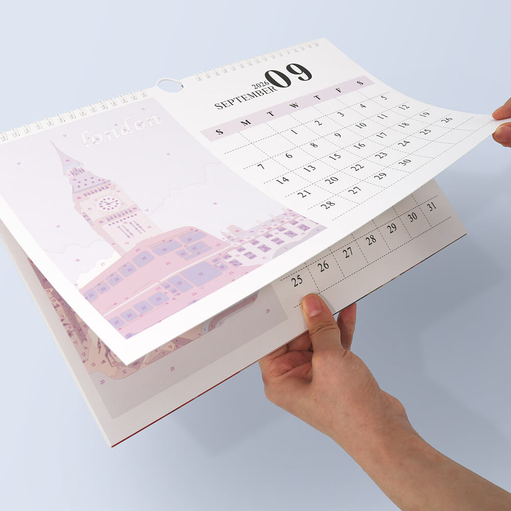 2026 Wandkalender Schilderen op Nummers | Beroemde Stadsmonumenten