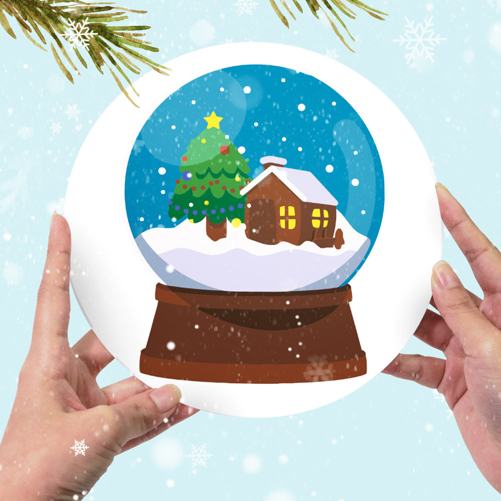 4 Stuks Kerstdecoraties Placemats Schilderen op Nummers