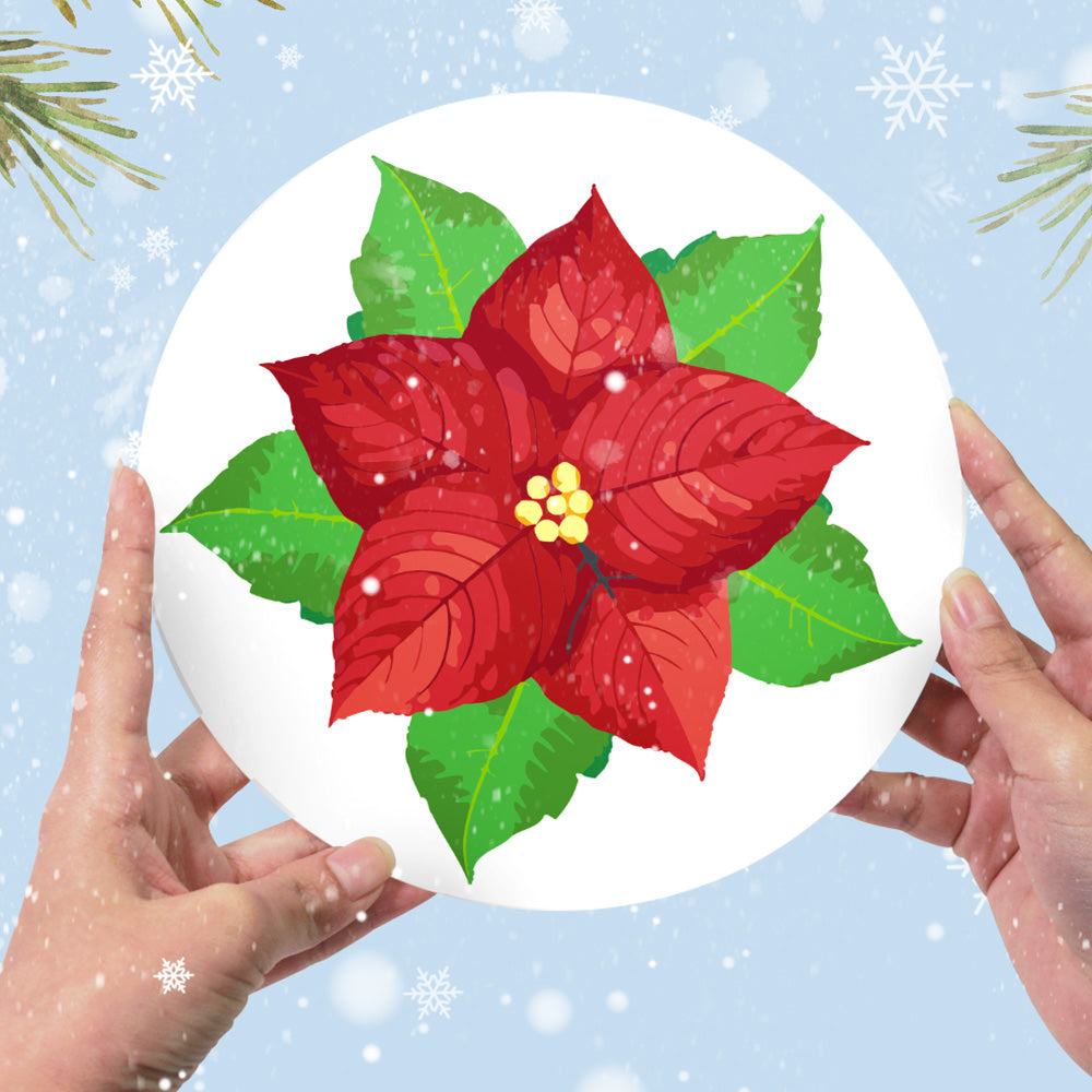 4 Stuks Kerstsnoep en Cadeau Placemats Schilderen op Nummers