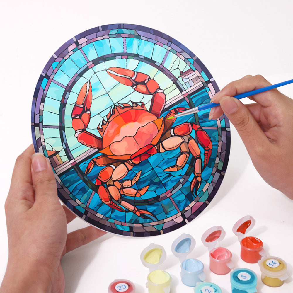 4 Stuks Zee Dieren Placemats Schilderen op Nummers