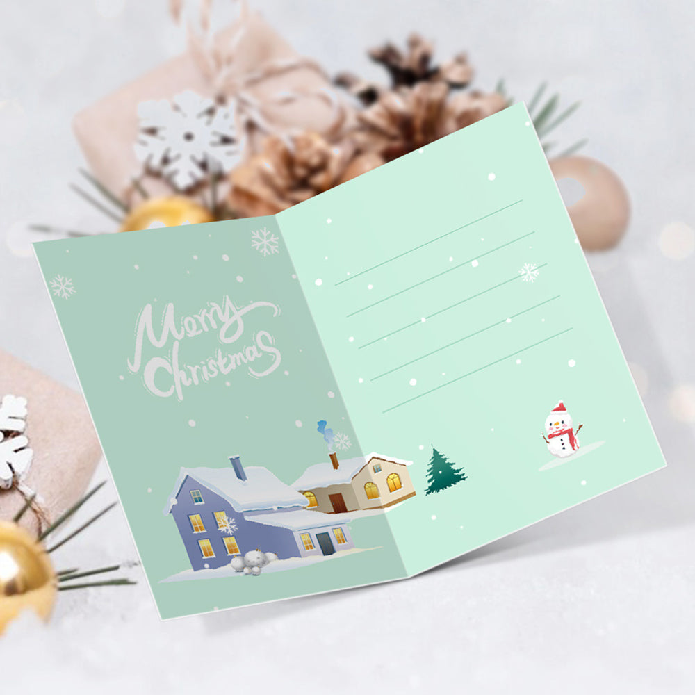 6 Kerstkaarten Schilderen op Nummers | Cadeaupakket van de Kerstman