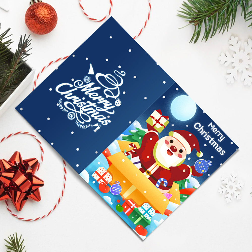 6 Kerstkaarten Schilderen op Nummers | Cadeaupakket van de Kerstman