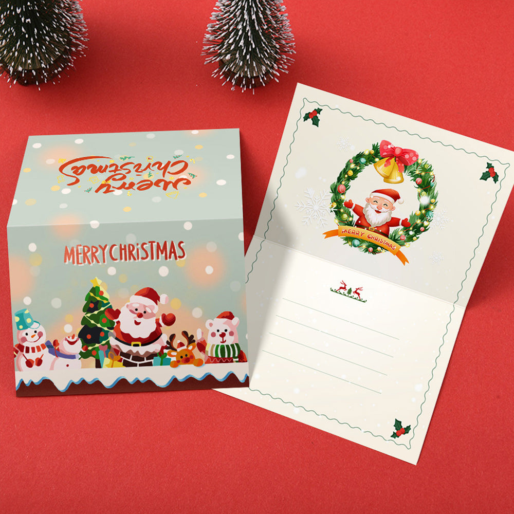 6 Kerstkaarten Schilderen op Nummers | Vrolijk Kerstfeest