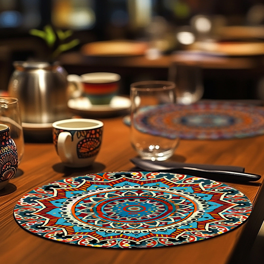 6 Stuks Complexe Mandala Placemats Schilderen op Nummers