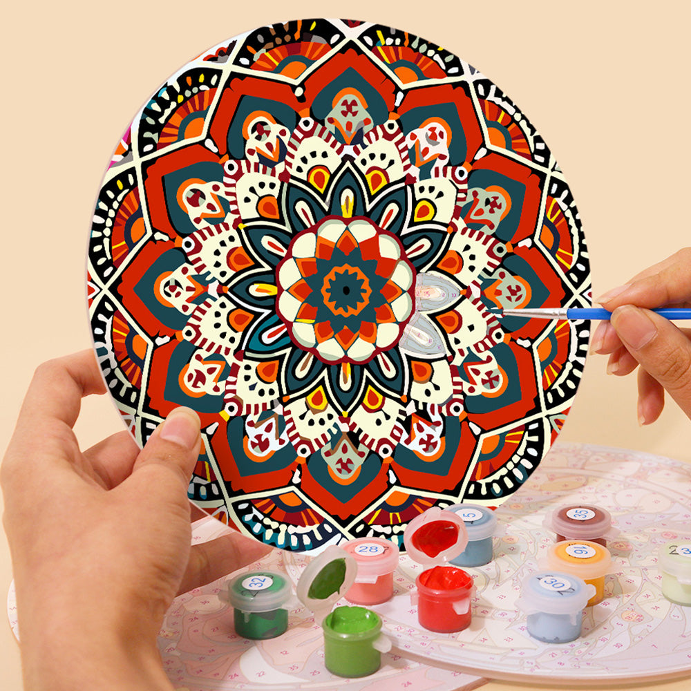 6 Stuks Complexe Mandala Placemats Schilderen op Nummers