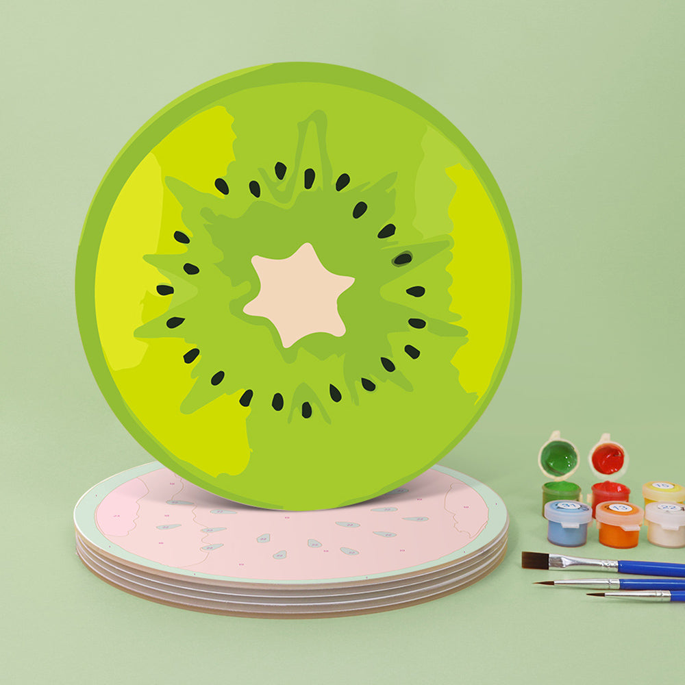 6 Stuks Diverse Vruchten Placemats Schilderen op Nummers