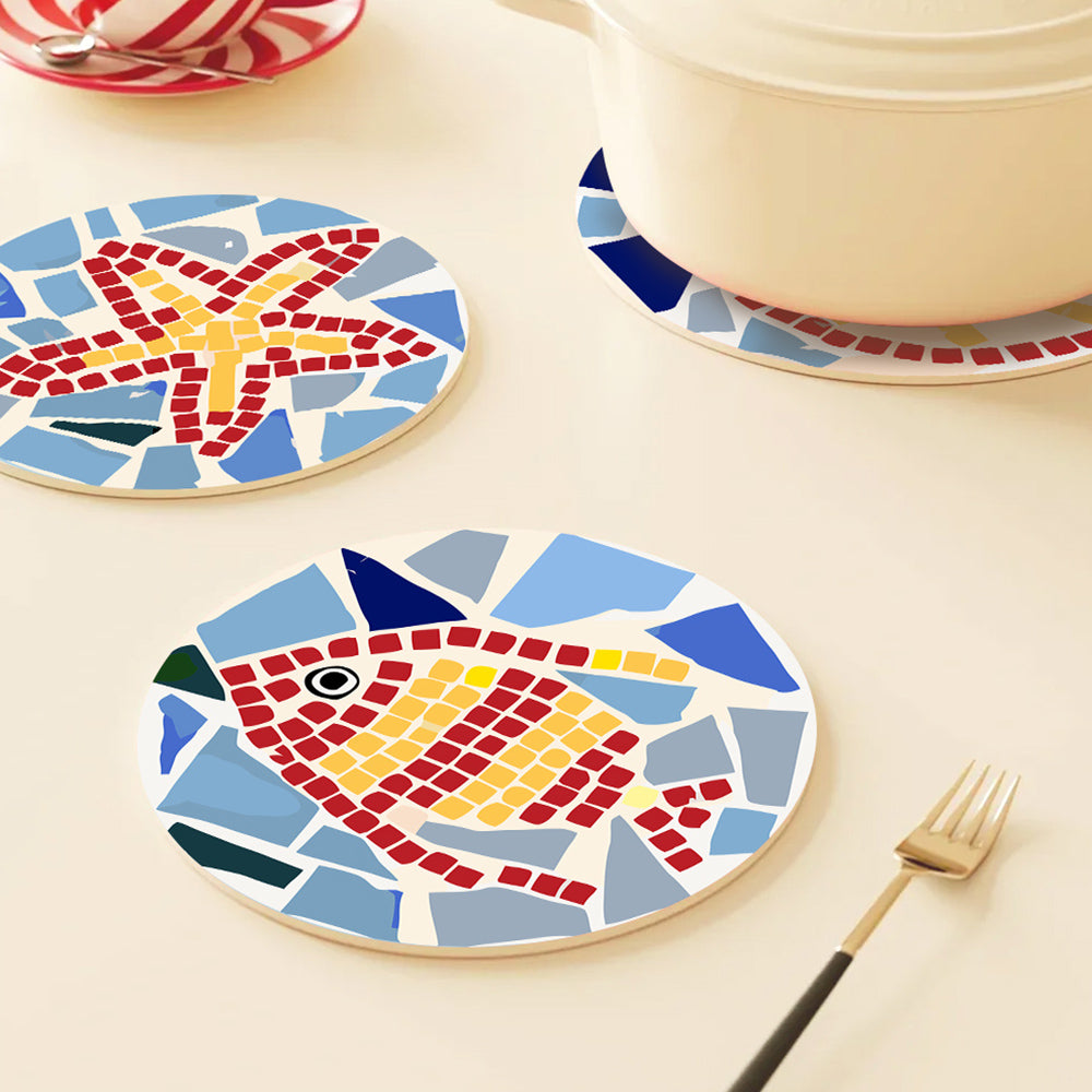 6 Stuks Kleurenblok Insecten Placemats Schilderen op Nummers
