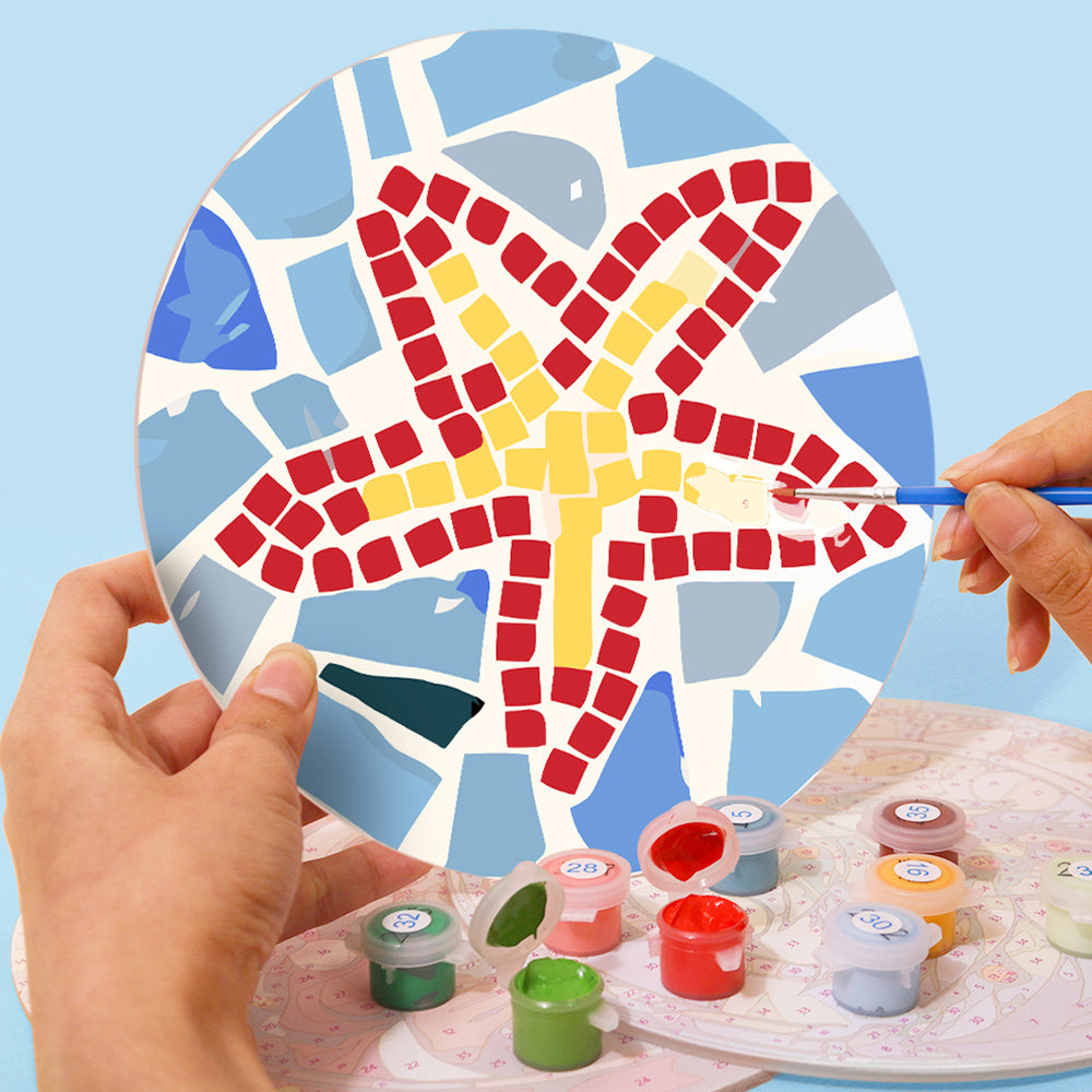6 Stuks Kleurenblok Insecten Placemats Schilderen op Nummers