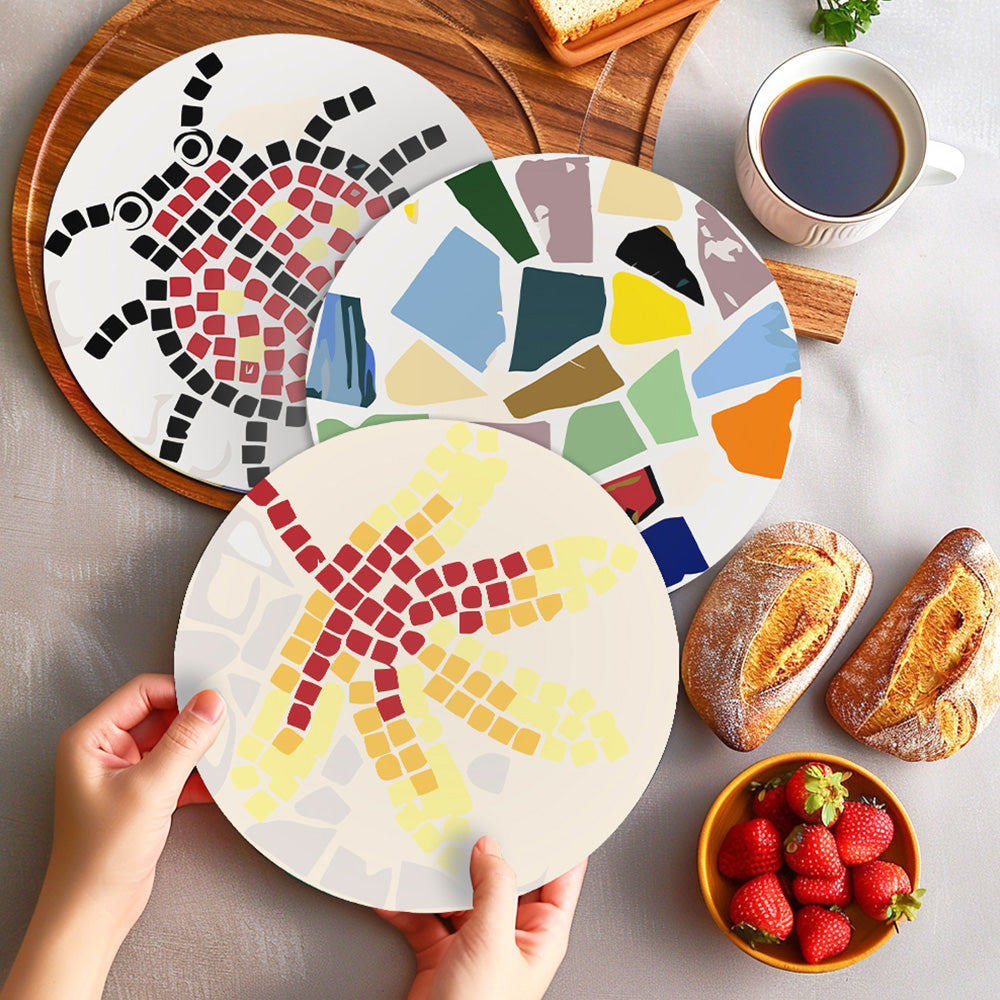 6 Stuks Kleurenblok Insecten Placemats Schilderen op Nummers