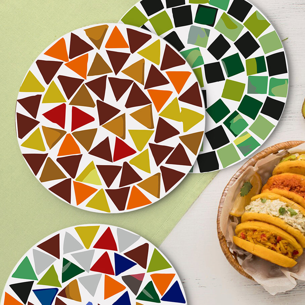 6 Stuks Kleurenblok Mandala Placemats Schilderen op Nummers