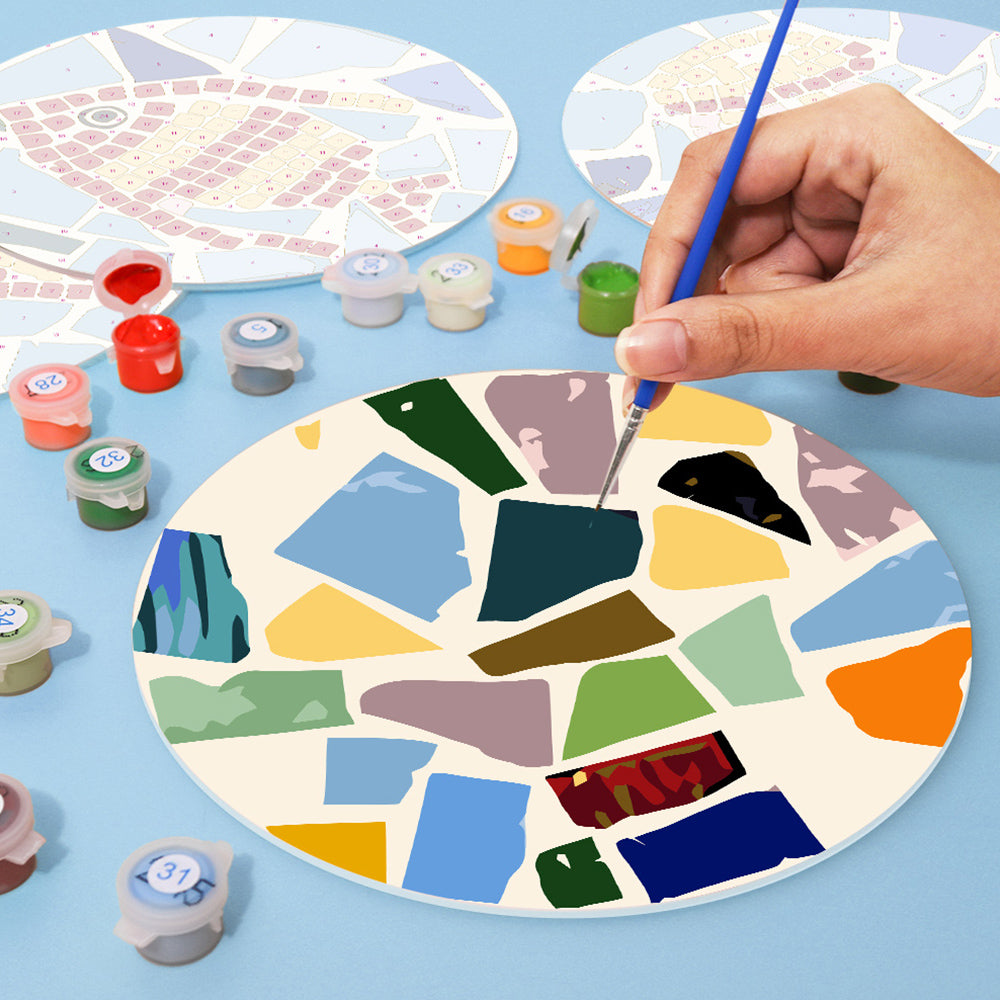 6 Stuks Kleurenblok Zee Dieren Placemats Schilderen op Nummers