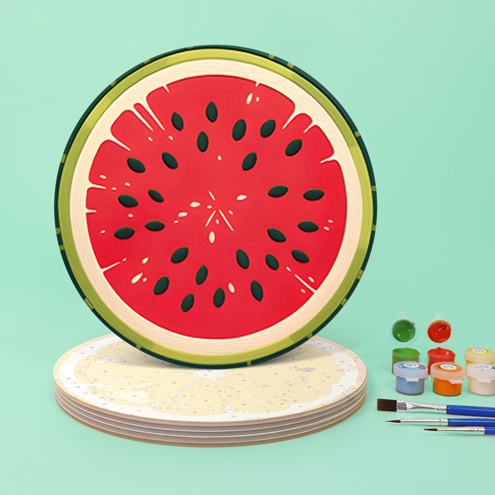 6 Stuks Verse Fruit Placemats Schilderen op Nummers