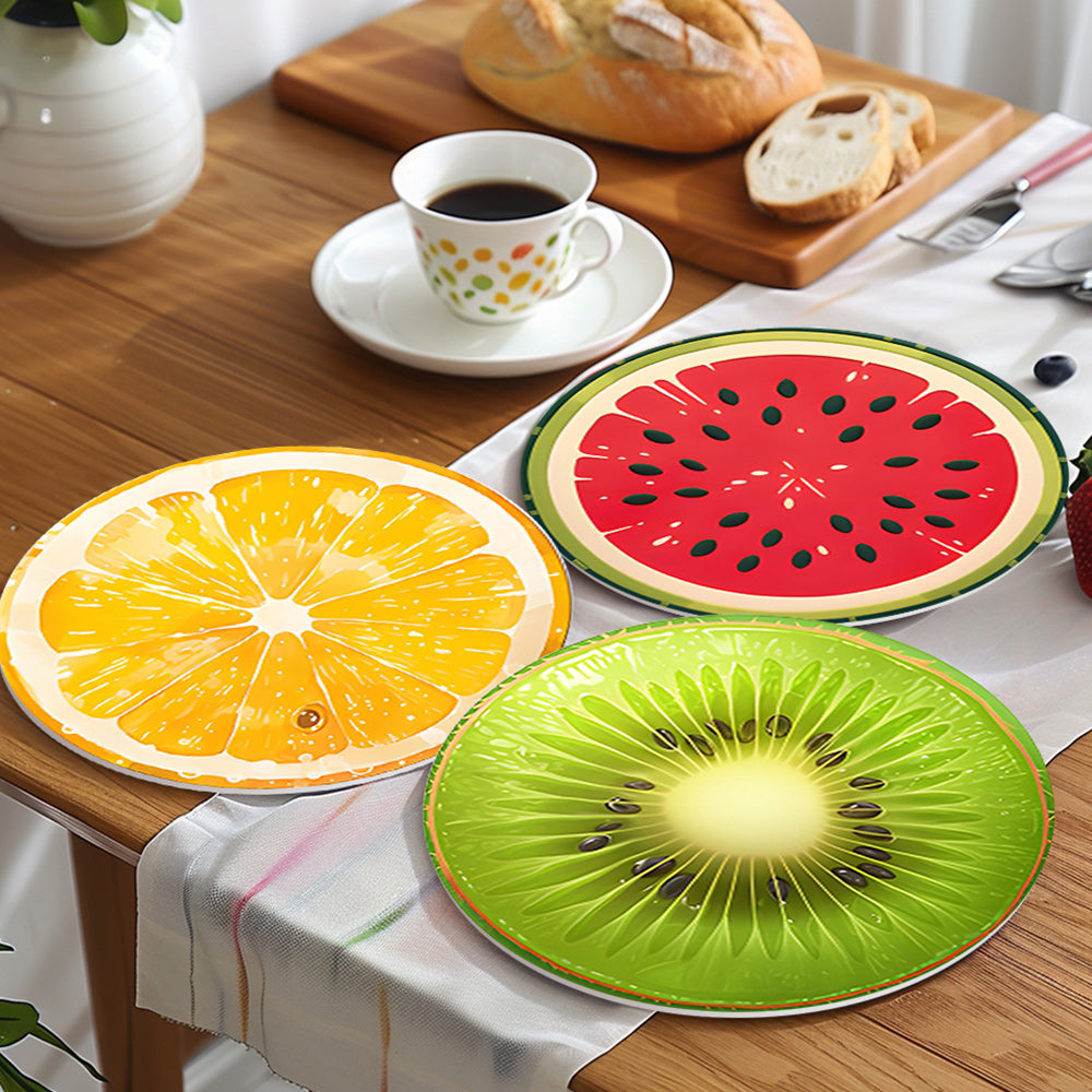 6 Stuks Verse Fruit Placemats Schilderen op Nummers