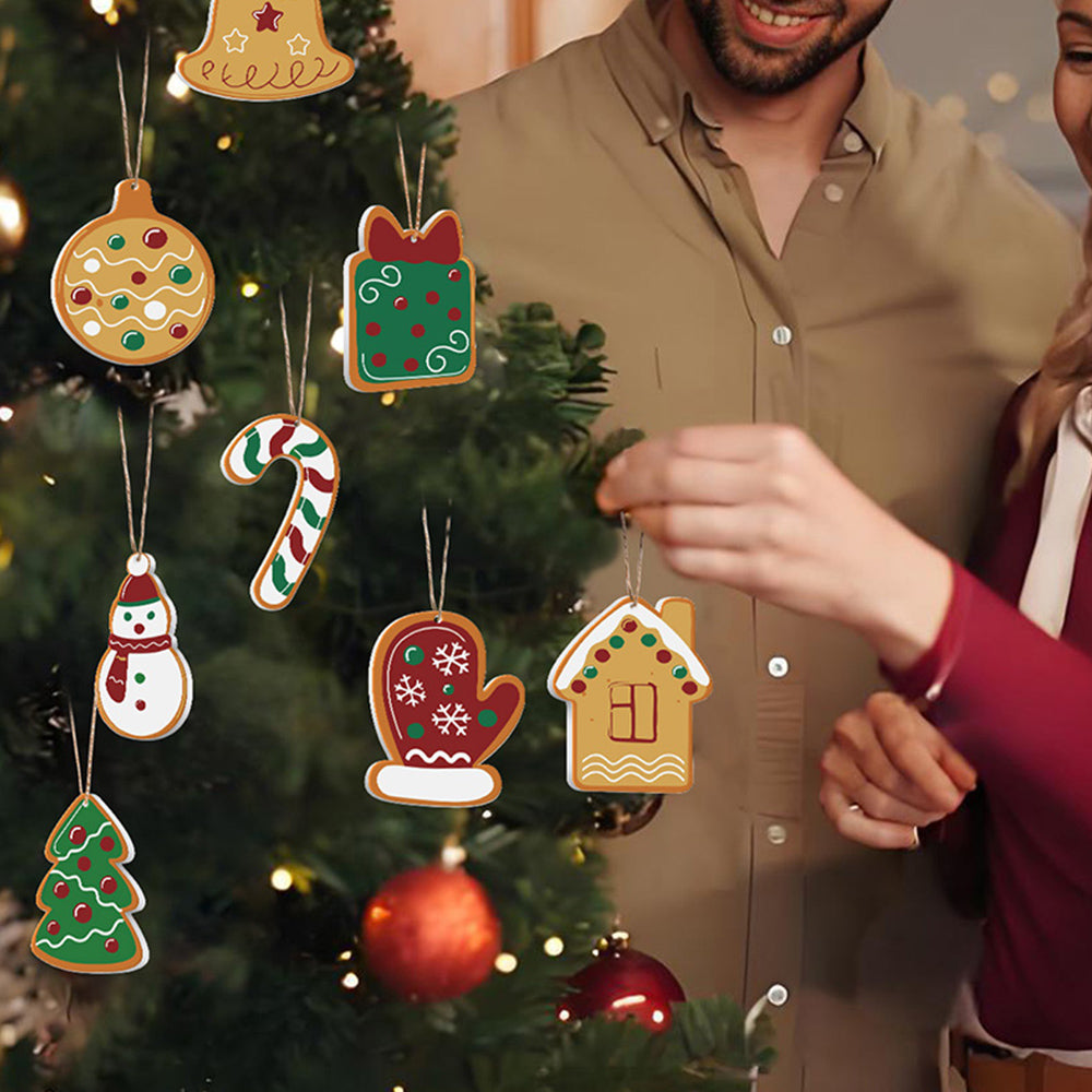 8 Stuks Kerstversiering Schilderen op Nummers | Bellen en Handschoenen Set