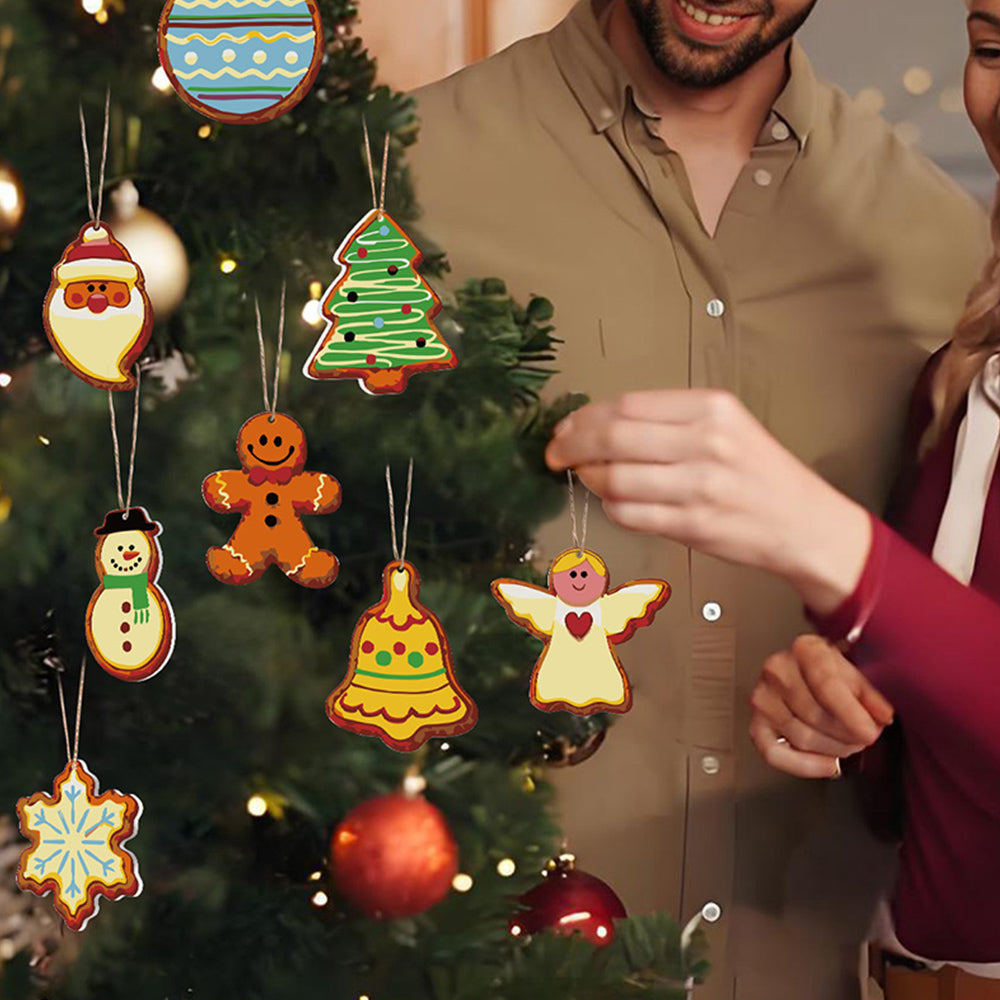 8 Stuks Kerstversiering Schilderen op Nummers | Kerstavond Set