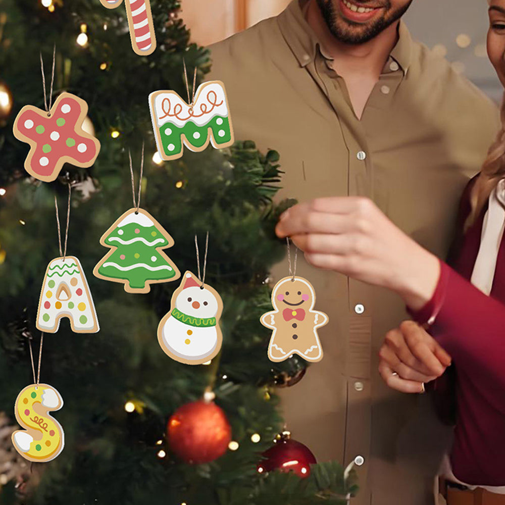 8 Stuks Kerstversiering Schilderen op Nummers | Kerstbrieven Set