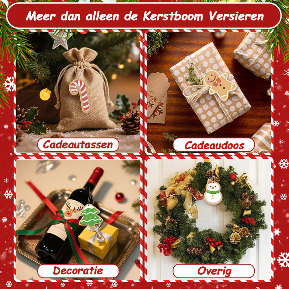 8 Stuks Kerstversiering Schilderen op Nummers | Kerstbrieven Set