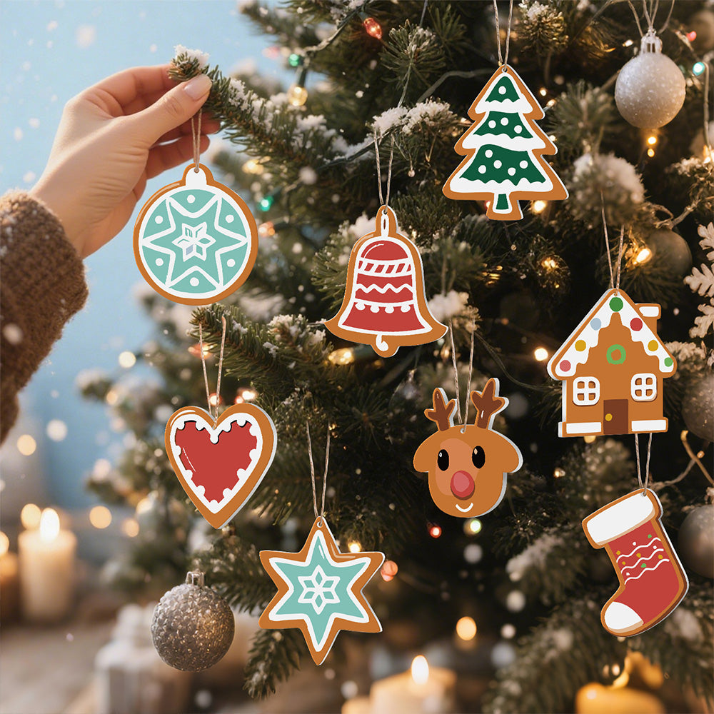 8 Stuks Kerstversiering Schilderen op Nummers | Kerstmagische Ster Set