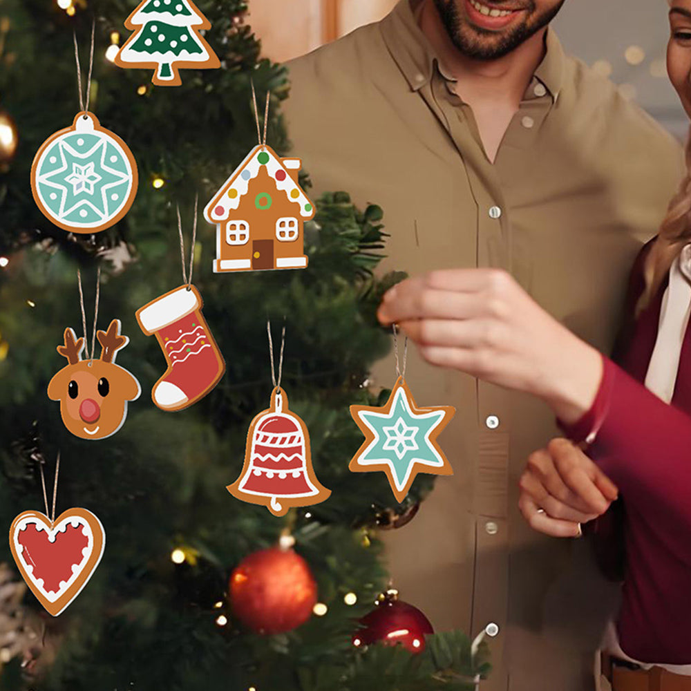 8 Stuks Kerstversiering Schilderen op Nummers | Kerstmagische Ster Set