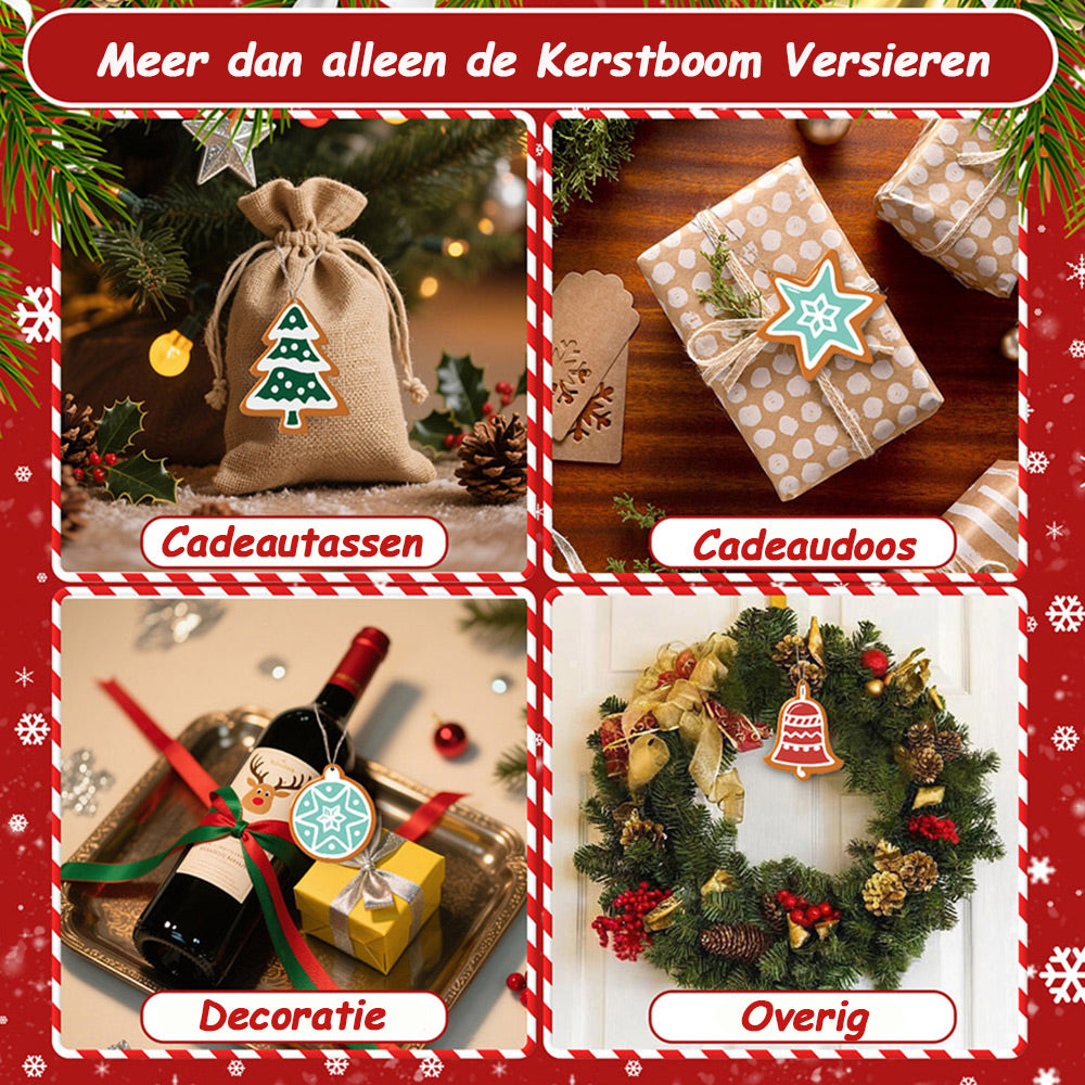 8 Stuks Kerstversiering Schilderen op Nummers | Kerstmagische Ster Set