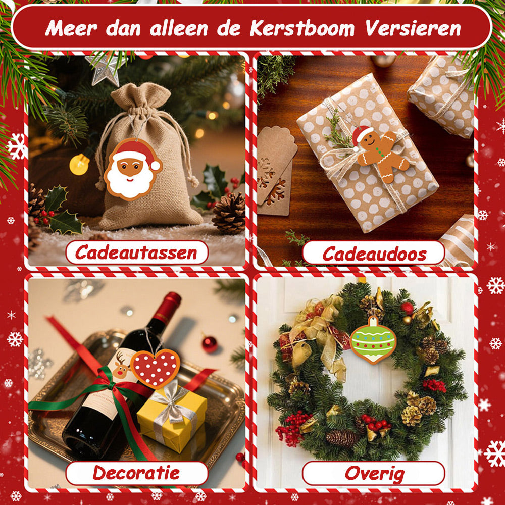 8 Stuks Kerstversiering Schilderen op Nummers | Maan en Sterren Set