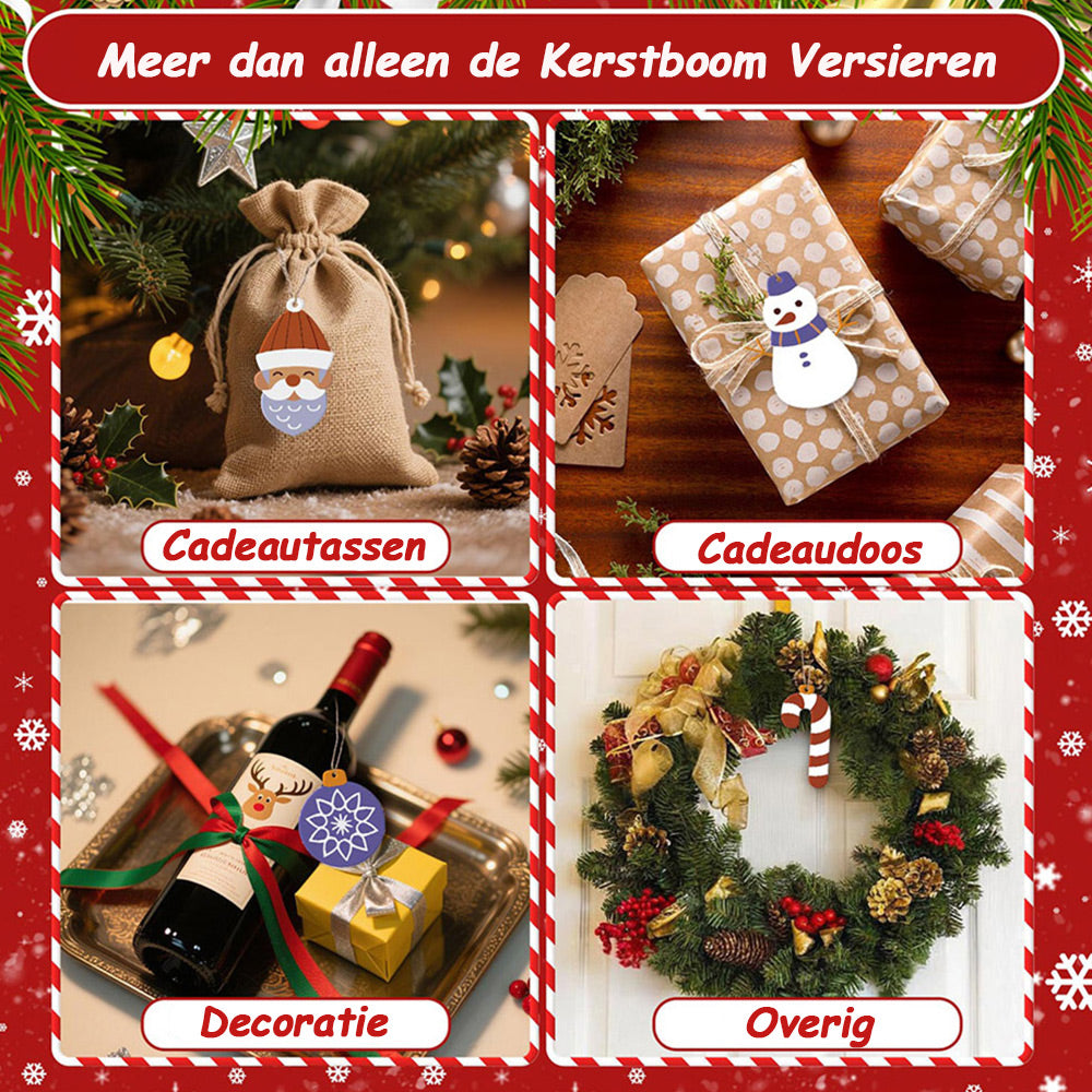 8 Stuks Kerstversiering Schilderen op Nummers | Paarse Versiering Set