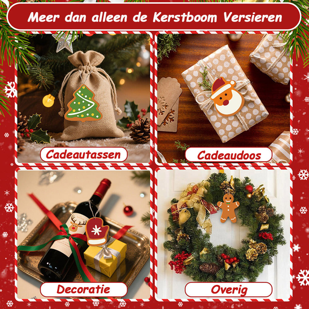 8 Stuks Kerstversiering Schilderen op Nummers | Sneeuwpop en Sneeuwvlokken Set