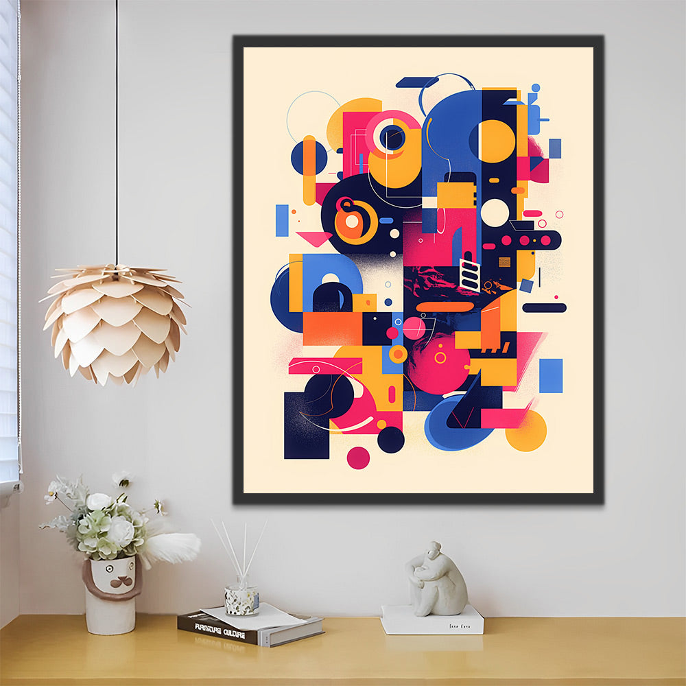 Abstract Motief Schilderen op Nummers