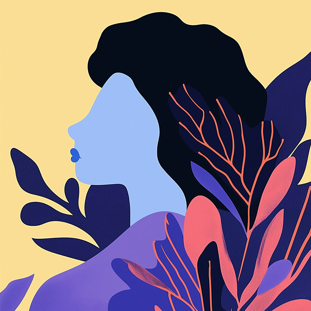Abstracte Vrouw Kopfoto Mini Schilderen op Nummers
