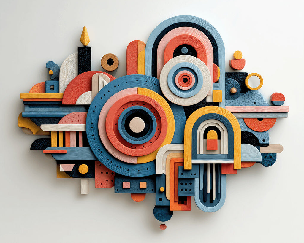 Abstracte Wandkandelaar Schilderen op Nummers