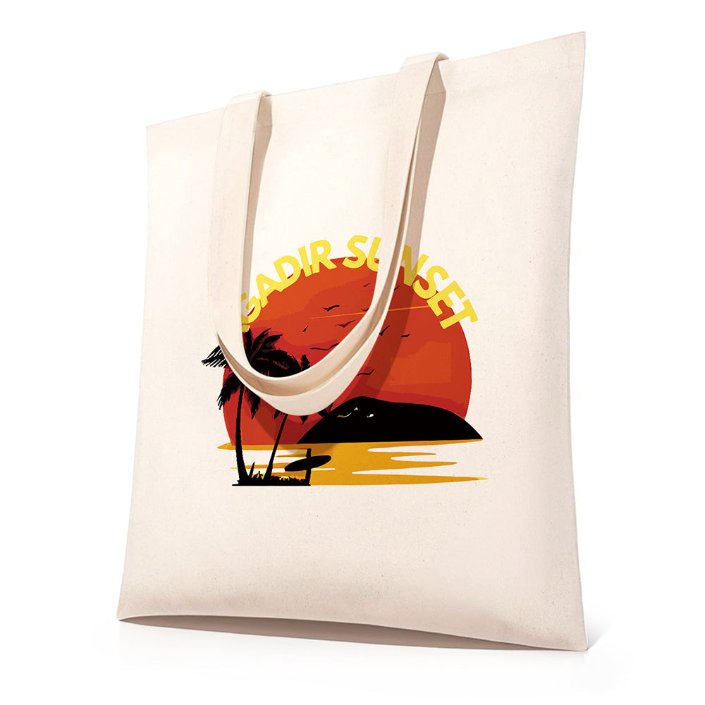 Agadir Zonsondergang Canvas Tote Bag Schilderen op Nummers