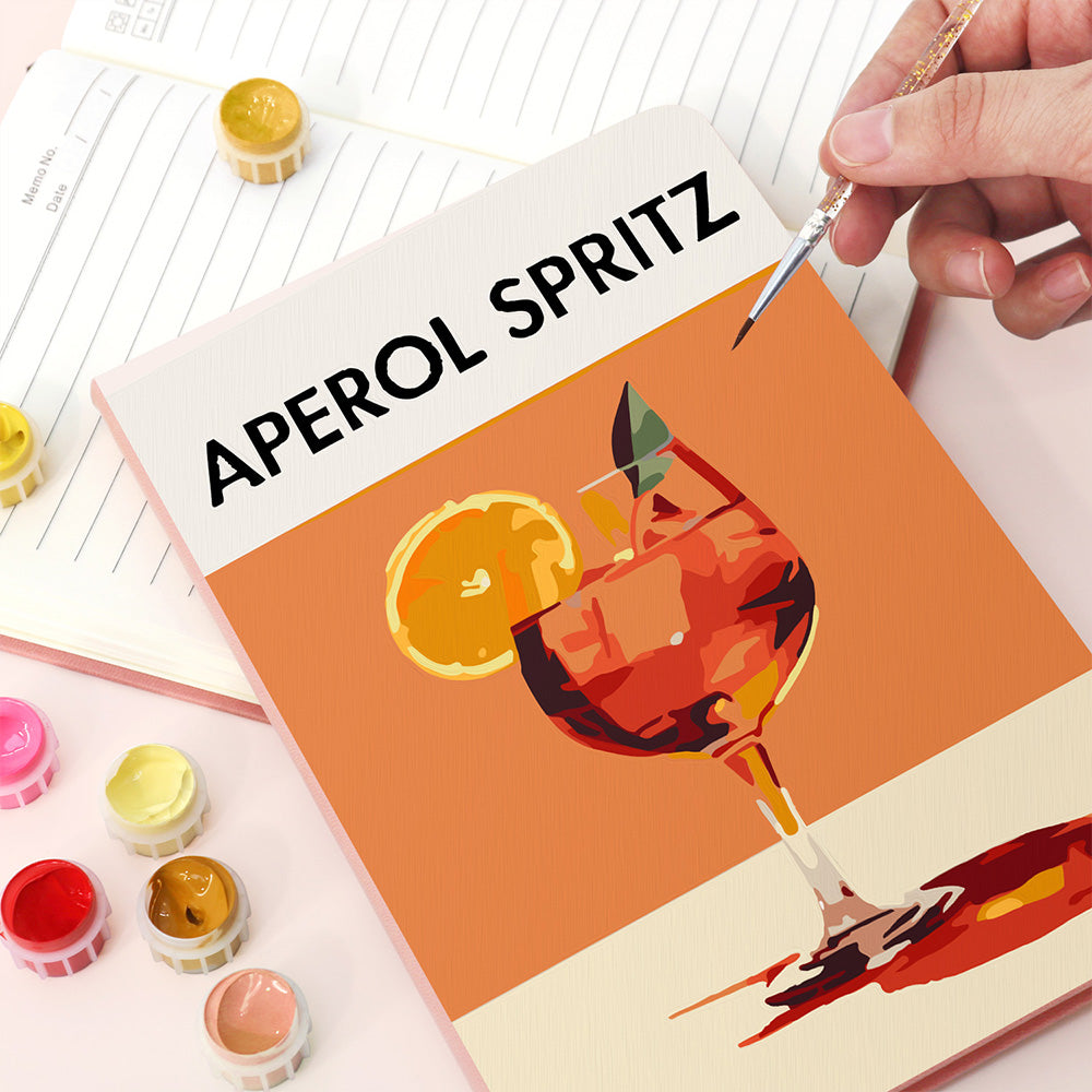 Aperol Spritz Notitieboek Schilderen op Nummers
