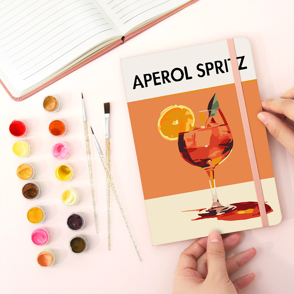 Aperol Spritz Notitieboek Schilderen op Nummers