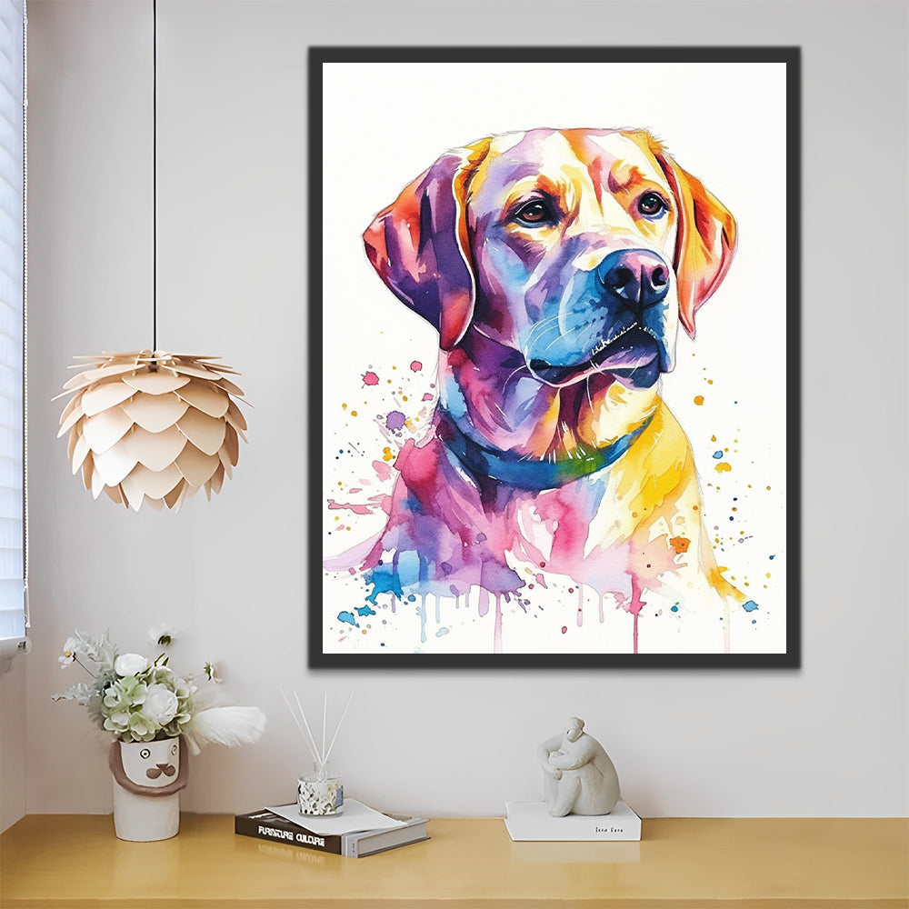 Aquarel Stijl Labrador Schilderen op Nummers